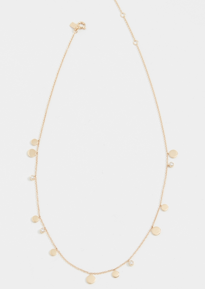 EF Collection 14k Gold and Diamond Confetti Chain Necklace