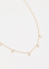 EF Collection 14k Gold Diamond Multi Teardrop Necklace