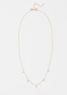 EF Collection 14k Gold Diamond Multi Teardrop Necklace
