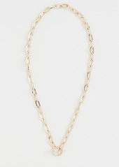 EF Collection 14k Jumbo Diamond Toggle Necklace