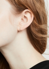 EF Collection 14k Mini Diamond Huggie Earring