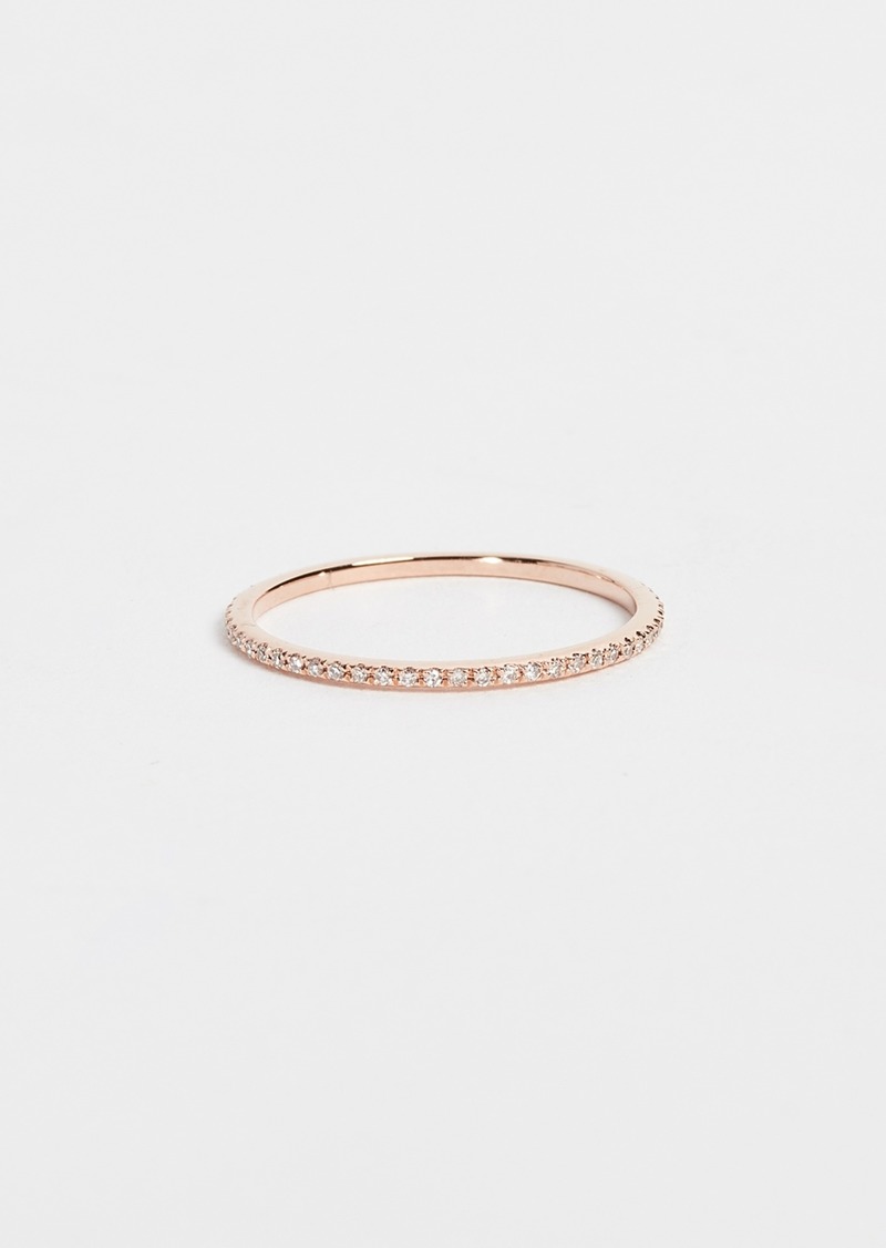 EF Collection 14k Rose Gold Diamond Eternity Stack Ring