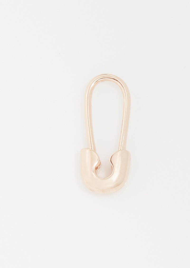 EF Collection 14k Safety Pin Earring