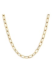 Ef Collection 14K Yellow Gold Open Link Chain Necklace, 18