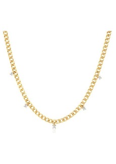 EF Collection Diamond Curb Chain Necklace