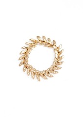 EF Collection Diamond Leaf Ring in Yellow Gold at Nordstrom