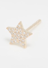 EF Collection Diamond Star Single Stud Earring