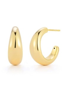EF Collection Large Dome Hoop Earrings