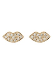 EF Collection Mini Diamond Smooch Stud Earrings - 0.05ct. in 14K Yellow Gold at Nordstrom Rack