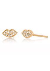 EF Collection Mini Diamond Smooch Stud Earrings - 0.05ct. in 14K Yellow Gold at Nordstrom Rack