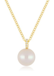 EF Collection Mother-of-Pearl & Diamond Pendant Necklace