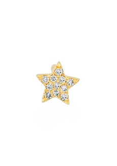 EF Collection Single Diamond Star Stud Earring