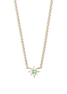 EF Collection Turquoise Starburst Necklace