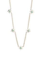 EF Collection Turquoise Starburst Station Necklace