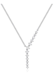 EF Collection Waterfall Prong Set Diamond Y-Necklace