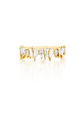 EF Collection Multi Diamond Stacking Ring in 14K Yellow Gold at Nordstrom