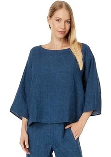 Eileen Fisher Bateau Neck Box Top