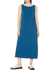 Eileen Fisher Bateau Neck Full-Length Dress