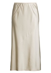 Eileen Fisher Bias Silk-Blend Skirt