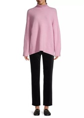 Eileen Fisher Boxy Cashmere-Blend Turtleneck Sweater