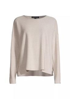 Eileen Fisher Boxy Linen & Cotton Sweater