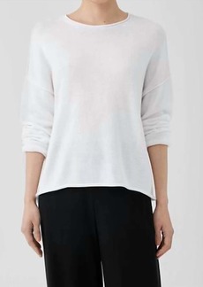 Eileen Fisher Boxy Pullover In White