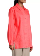 Eileen Fisher Classic Collar Linen Easy Shirt