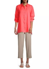 Eileen Fisher Classic Collar Linen Easy Shirt