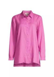 Eileen Fisher Classic Collar Linen Easy Shirt
