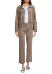 Eileen Fisher Corduroy High-Rise Straight Pants