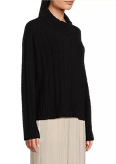 Eileen Fisher Cotton-Cashmere Turtleneck Sweater