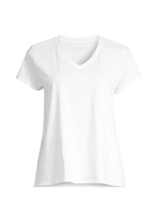 Eileen Fisher Cotton Jersey V-Neck T-Shirt