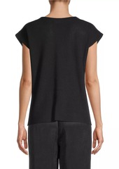 Eileen Fisher Cotton Knit Vest Top