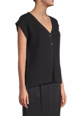 Eileen Fisher Cotton Knit Vest Top