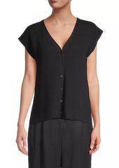 Eileen Fisher Cotton Knit Vest Top