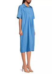 Eileen Fisher Cotton Short-Sleeve Shirtdress