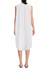 Eileen Fisher Cotton Sleeveless Shirtdress