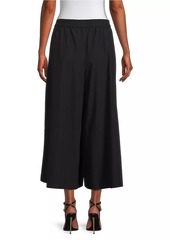 Eileen Fisher Cotton Wide-Leg Crop Pants