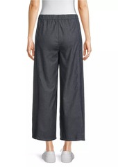 Eileen Fisher Cotton Wide-Leg Crop Pants