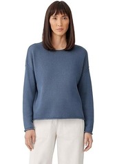 Eileen Fisher Crew Neck Boxy Pullover