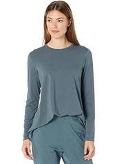 Eileen Fisher Crew Neck Tunic in Fine Stretch Jersey Knit