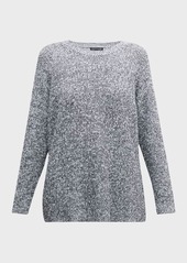 Eileen Fisher Crewneck Boucle Organic Cotton Sweater
