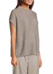 Eileen Fisher Crochet Wool Top