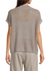 Eileen Fisher Crochet Wool Top