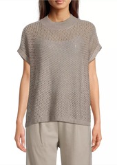 Eileen Fisher Crochet Wool Top