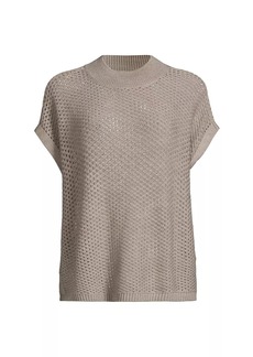 Eileen Fisher Crochet Wool Top