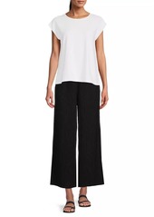 Eileen Fisher Cropped Wide-Leg Pants