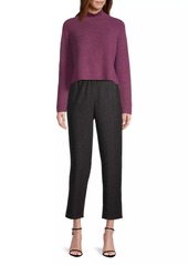 Eileen Fisher Cropped Wool Turtleneck