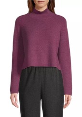 Eileen Fisher Cropped Wool Turtleneck