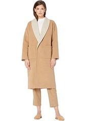 Eileen Fisher Doubleface Wool Cashmere Shawl Collar Coat